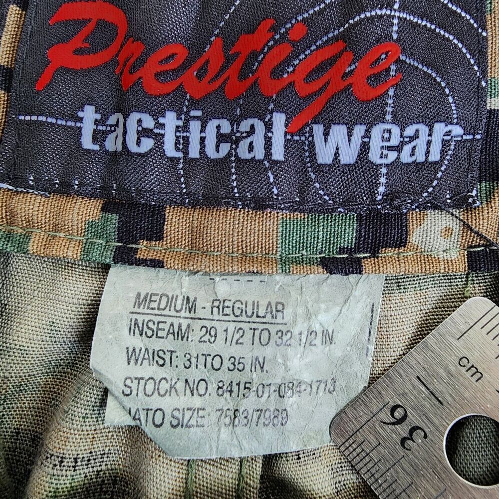 Prestige Tactical Wear Pants Men's Medium Regular Camo Digital Cargo Trousers - Picture 14 of 16